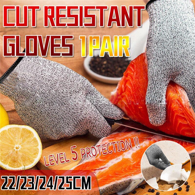 Cut Resistant Gloves Anti-Cutting Food Grade Level 5 Kitchen Butcher