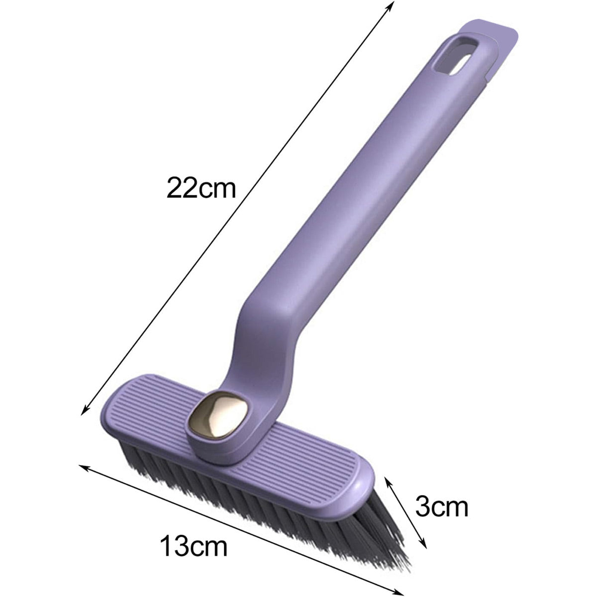 Multi-Functional Rotary Hard Bristle Cleaning Brush for Tiles