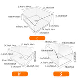 10PCS Clear Plastic Storage Boxes Food Display Organizer Set