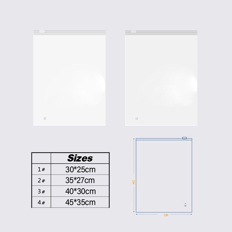 300PCS Zip Lock Plastic Reclosable Resealable Storage Bags