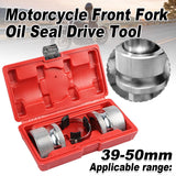 Motorcycle Front Fork Oil Seal Driver Tool Set 39–50mm