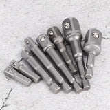 8PCS Hex Shank Socket Adapter Set for Drill Impact Driver