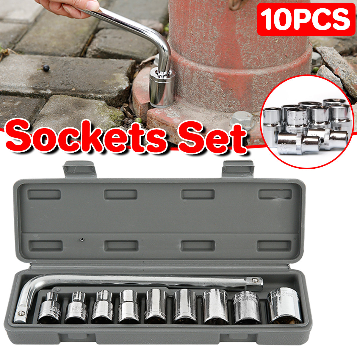 10PCS Multi-Function Wrench Tool Set Auto Repair Hardware Kit