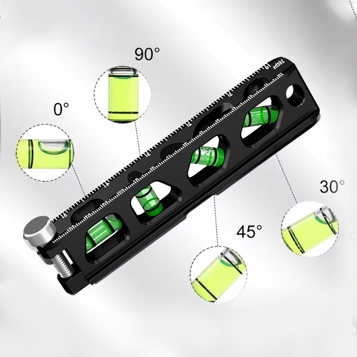 Small Aluminum Alloy Spirit Level Precision Measuring Tool