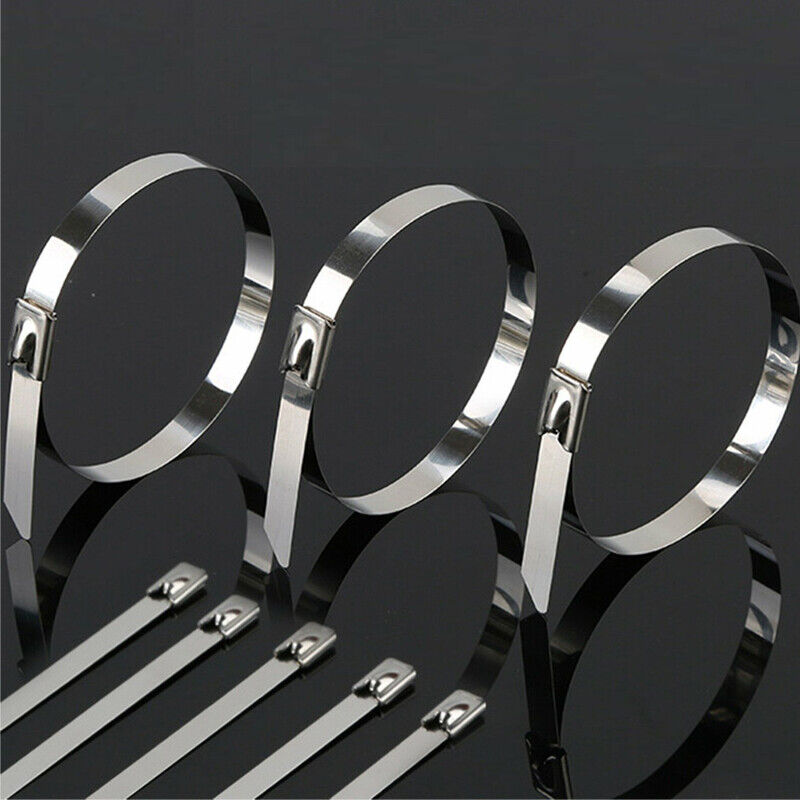 Stainless Steel Cable Ties SS304 Marine Grade Zip Strap Locking Wrap