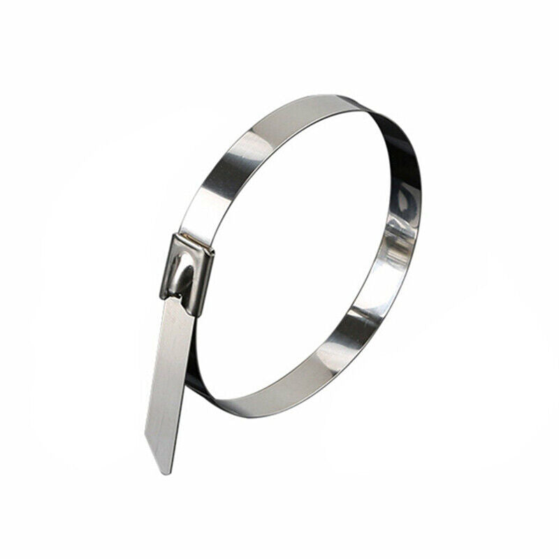 Stainless Steel Cable Ties SS304 Marine Grade Zip Strap Locking Wrap