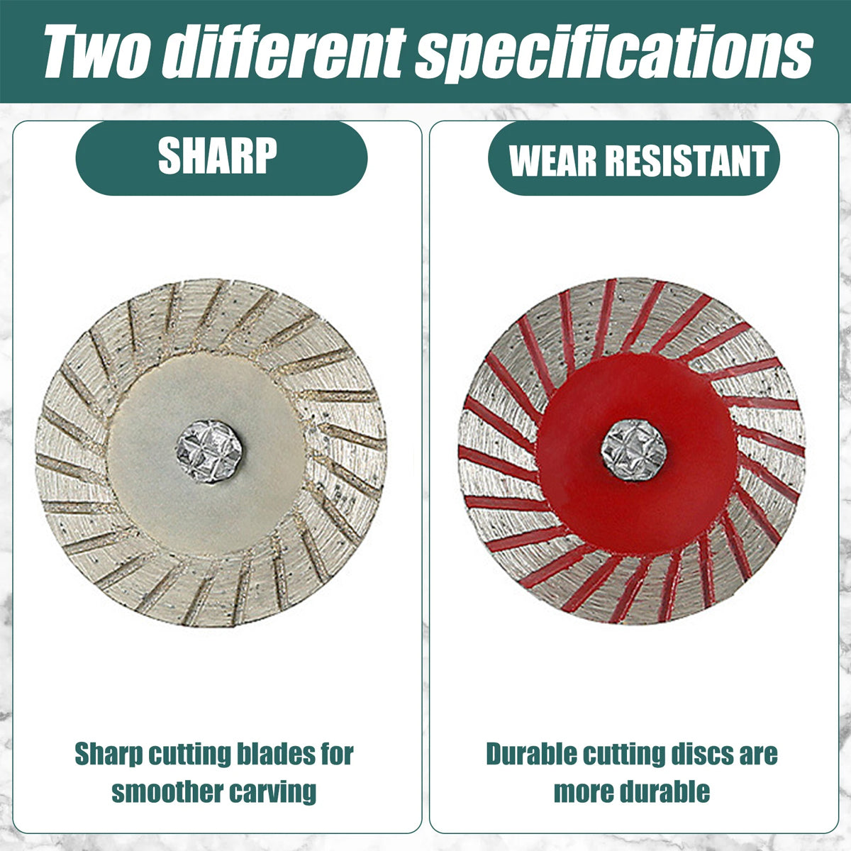 10PCS 40mm Stone Engraving Cutting Blades Diamond Rotary Tool Discs with Handle