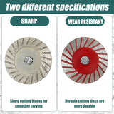 10PCS 40mm Stone Engraving Cutting Blades Diamond Rotary Tool Discs with Handle