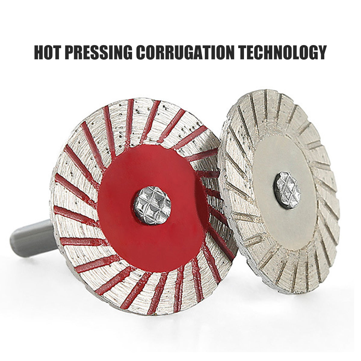 10PCS 40mm Stone Engraving Cutting Blades Diamond Rotary Tool Discs with Handle