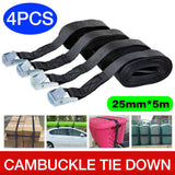 Tie Down Strap Buckle Cargo Ratchet Roof Rack Lashing Rope
