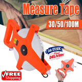 Fiberglass Tape Measure 30M 50M 100M Long Distance Measuring Reel