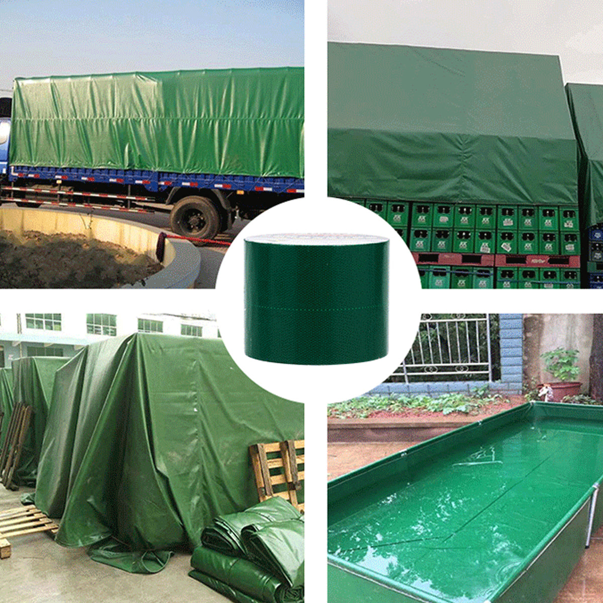 High Adhesive Tarpaulin Repair Tape Waterproof Tent Awning Patch