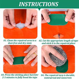 High Adhesive Tarpaulin Repair Tape Waterproof Tent Awning Patch