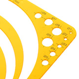 Drafting Circle Template Radius Drawing Stencil Tool