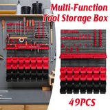 49PCS Wall Mounted Tool Storage Box Organizer for Warehouse Use