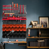 49PCS Wall Mounted Tool Storage Box Organizer for Warehouse Use
