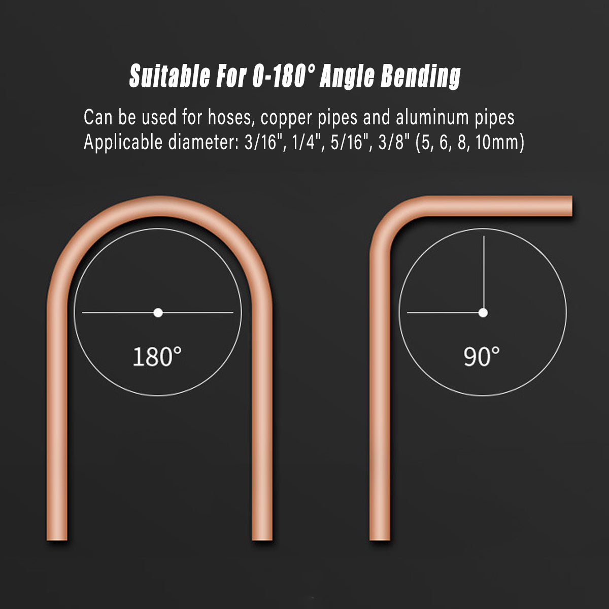 180 Degree Tube Pipe Bender 4 in 1 Brake Line Tubing Tool