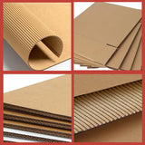 50PCS Kraft Paper Shipping Boxes for Warehouse Ecommerce Packing Storage