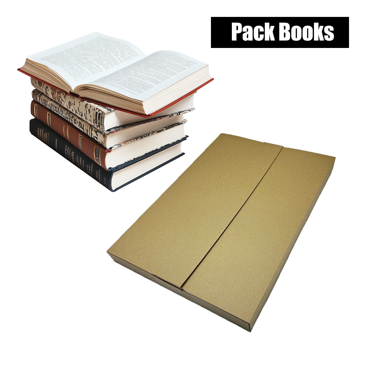 50PCS Kraft Paper Shipping Boxes for Warehouse Ecommerce Packing Storage