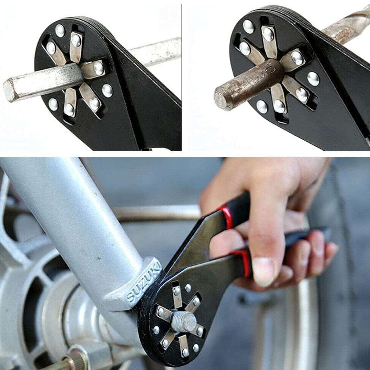 6/8 Inch Universal Adjustable Wrench Hex Socket Spanner Tool