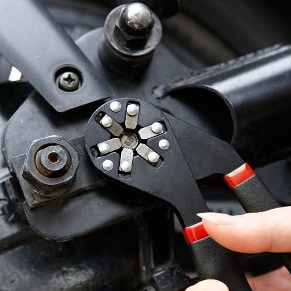 6/8 Inch Universal Adjustable Wrench Hex Socket Spanner Tool