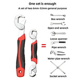 Snap N Grip Universal Adjustable Wrench Set 2PCS Multi Function Tool