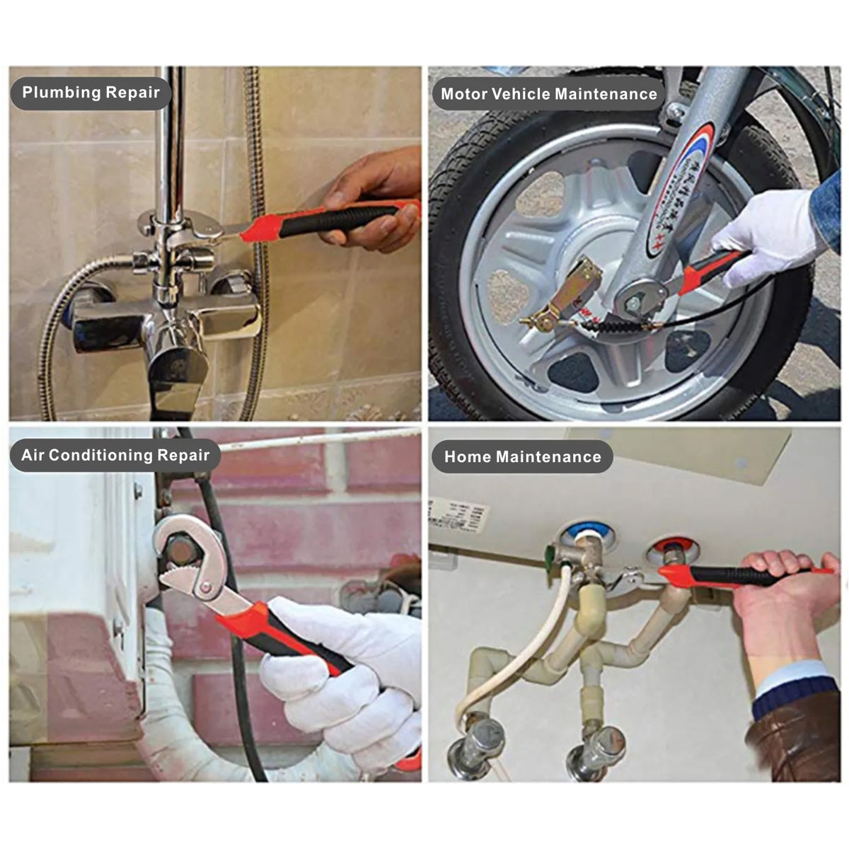 Snap N Grip Universal Adjustable Wrench Set 2PCS Multi Function Tool