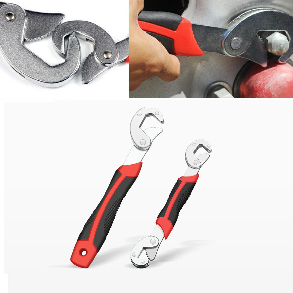 Snap N Grip Universal Adjustable Wrench Set 2PCS Multi Function Tool