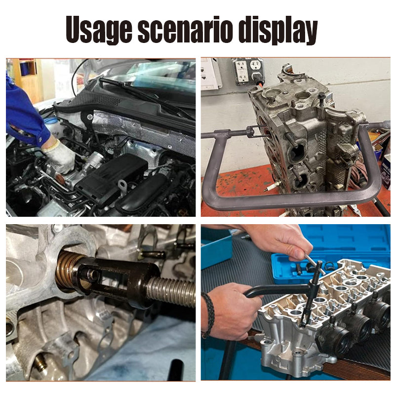 Valve Spring Compressor Tool Kit Car Motorcycle Engine Removal Installer