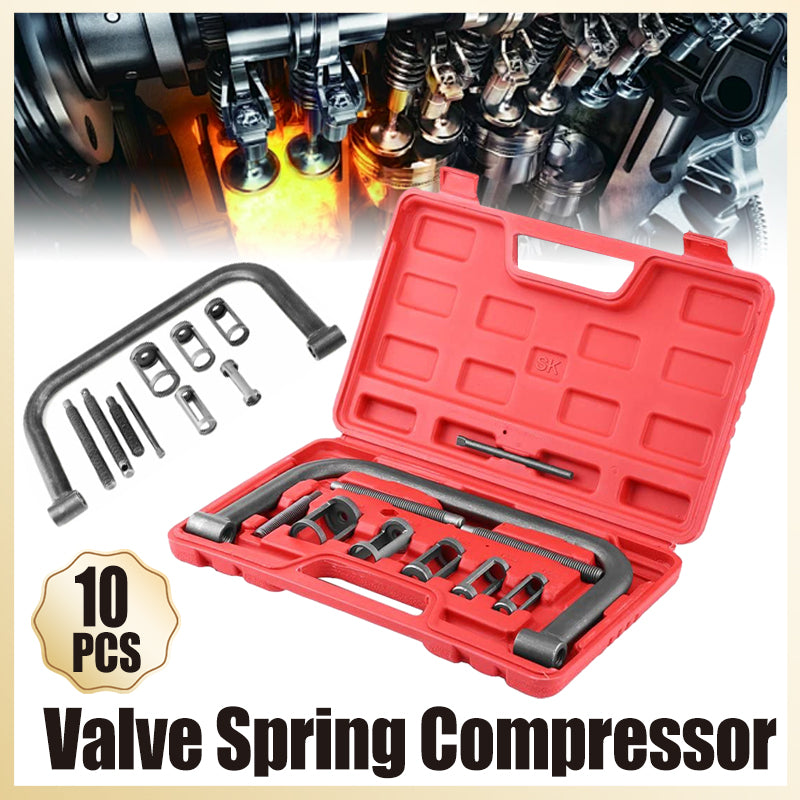 Valve Spring Compressor Tool Kit Car Motorcycle Engine Removal Installer