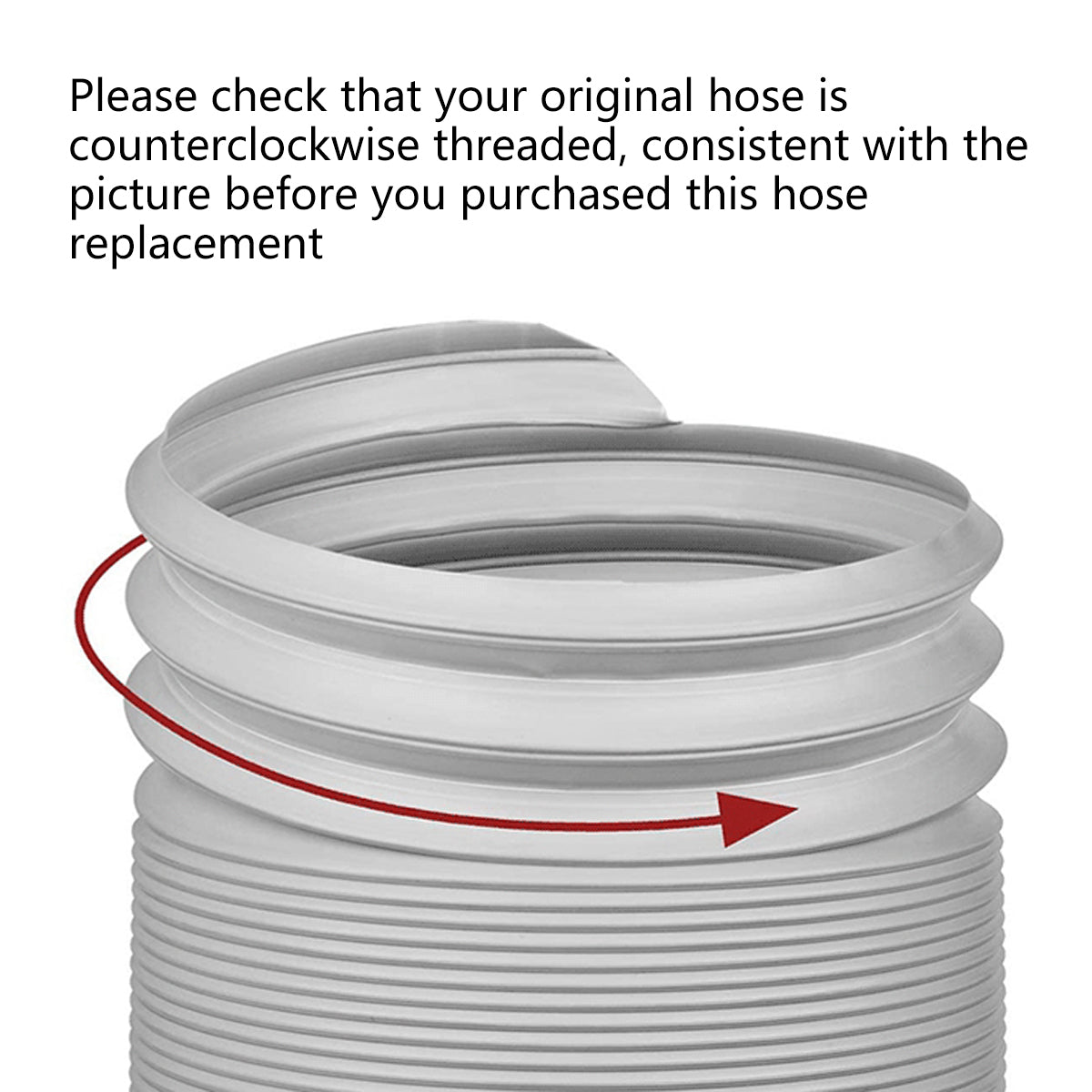 Portable AC Exhaust Hose 13/15cm Extendable Vent Pipe PP Steel Wire