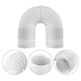 Portable AC Exhaust Hose 13/15cm Extendable Vent Pipe PP Steel Wire