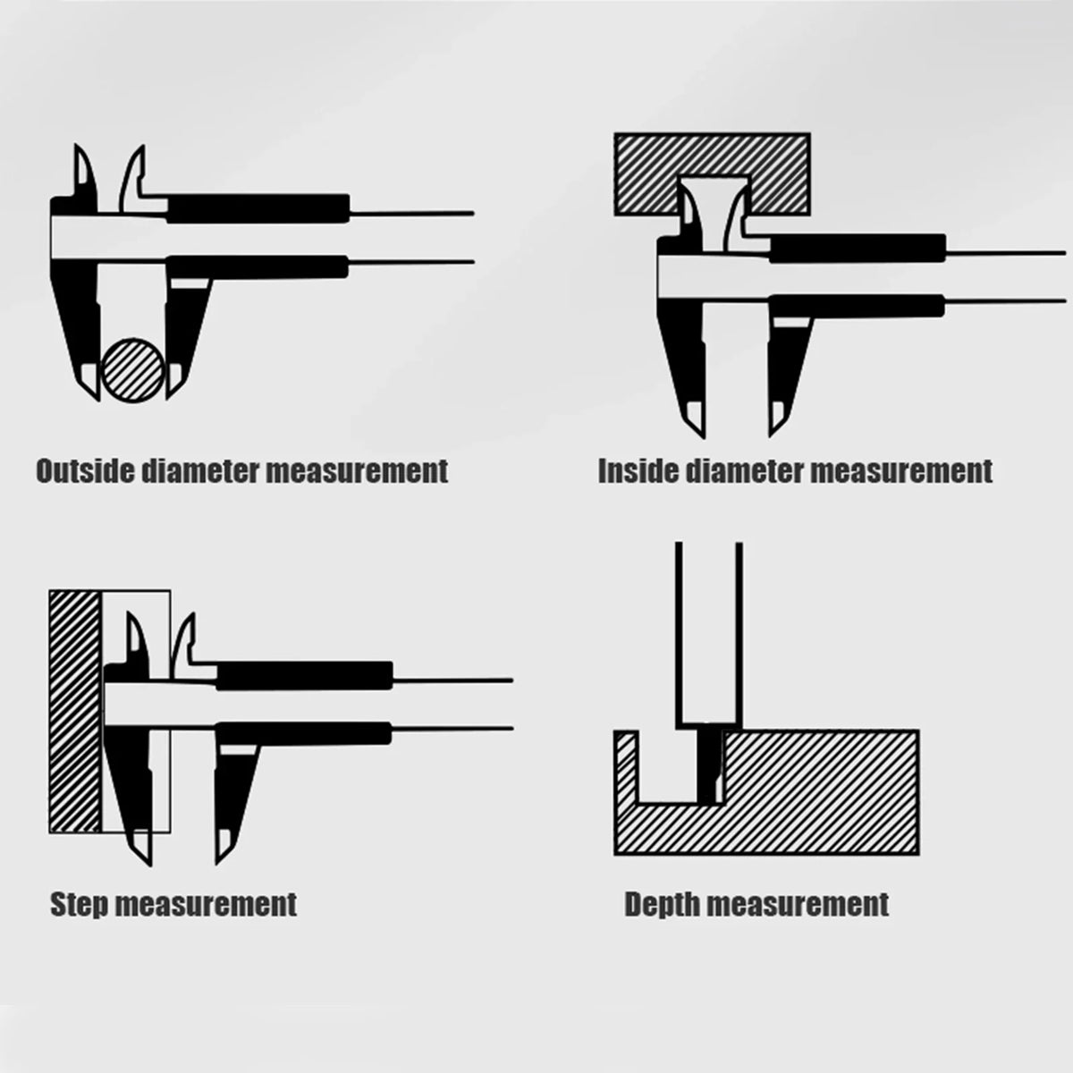 Stainless Steel Vernier Caliper 200mm Precision Measuring Tool