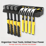 Wall Mounted Metal Tool Rack Carbon Steel Organizer for Warehouse Tools