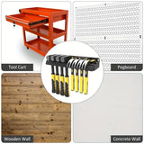 Wall Mounted Metal Tool Rack Carbon Steel Organizer for Warehouse Tools