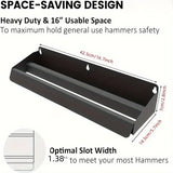 Wall Mounted Metal Tool Rack Carbon Steel Organizer for Warehouse Tools