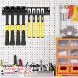 Wall Mounted Metal Tool Rack Carbon Steel Organizer for Warehouse Tools