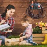 3pcs Wall Mounted Hose Holder Rack Plastic Garden Storage Organizer