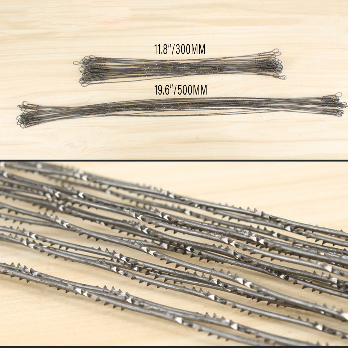 50PCS Wire Saw Blades Carbon Steel Fine Tooth Woodworking Cutting Tools