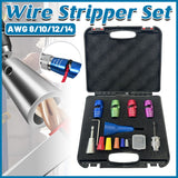 Precision Wire Stripper Set Zinc Alloy AWG 8/10/12/14 Electrical Tool