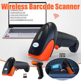 Wireless 2D QR Barcode Scanner Handheld USB Receiver