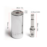 Universal Socket Grip Multi Function Ratchet Wrench Power Drill Tool Set