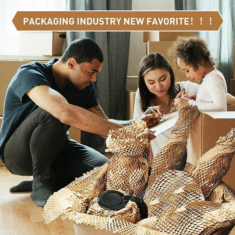 Eco Friendly Honeycomb Kraft Paper Cushioning Wrap Roll