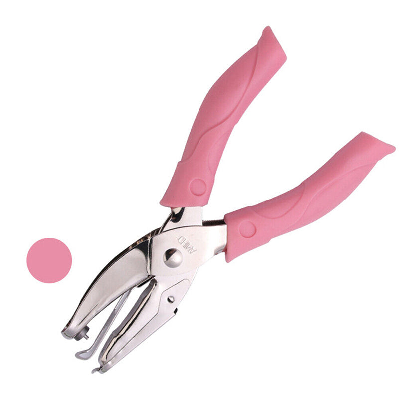 Metal Hole Punch Plier Soft Grip Circle/Star/Heart Puncher