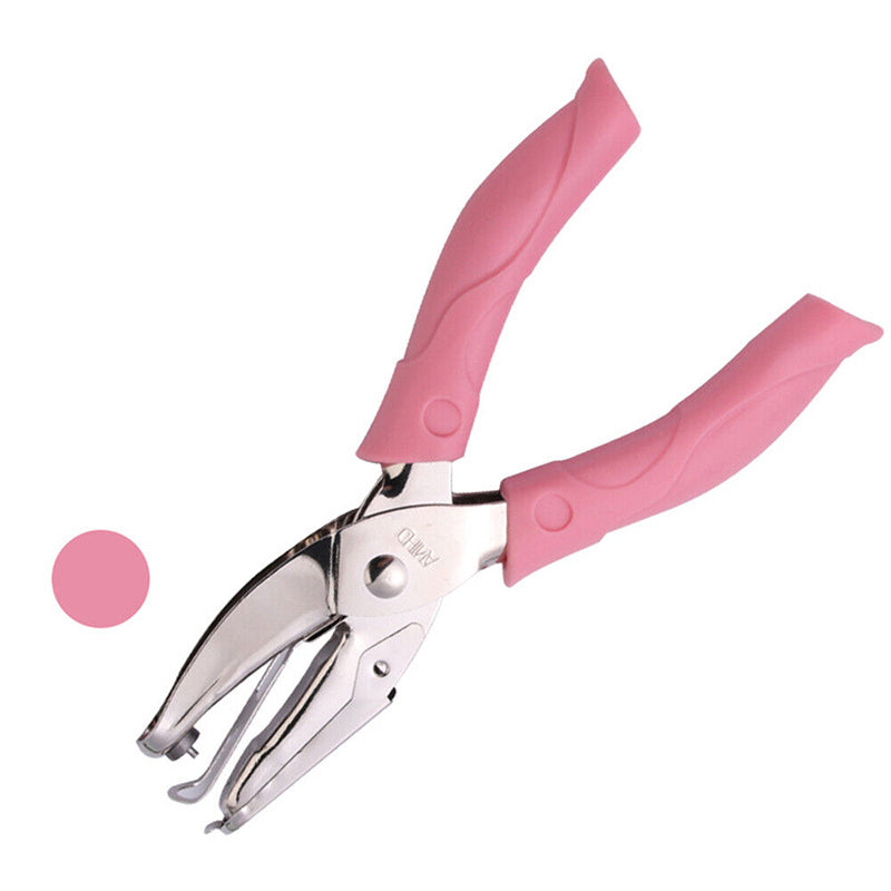 Metal Hole Punch Plier Soft Grip Circle/Star/Heart Puncher
