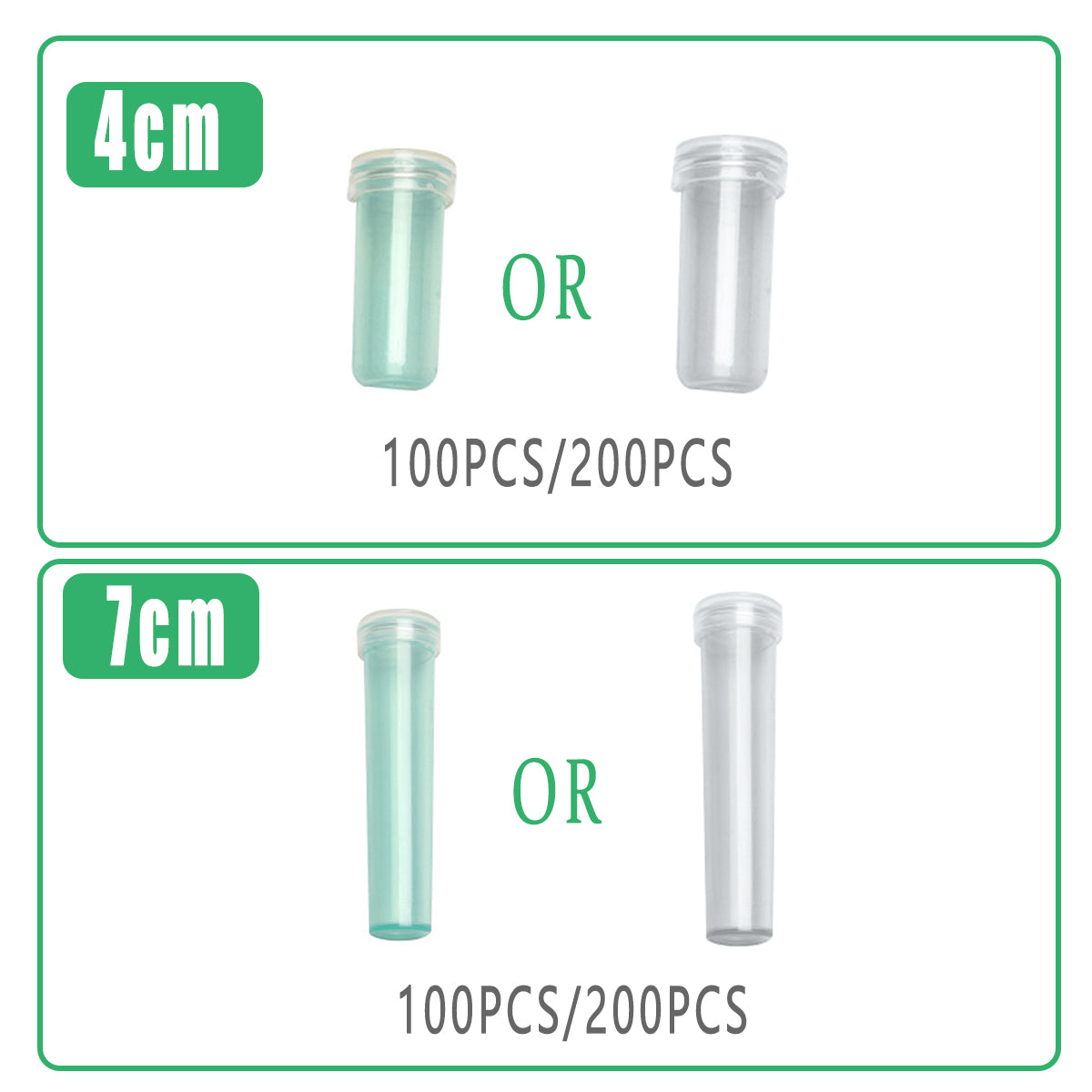 100/200PCS Flower Fresh Keeping Tubes Floral Bouquet Water Supply
