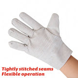 Canvas Welding Gloves Heat Resistant Double Layer Work Gloves 5 Pairs
