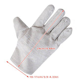 Canvas Welding Gloves Heat Resistant Double Layer Work Gloves 5 Pairs