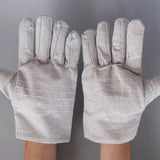 Canvas Welding Gloves Heat Resistant Double Layer Work Gloves 5 Pairs