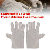 Canvas Welding Gloves Heat Resistant Double Layer Work Gloves 5 Pairs